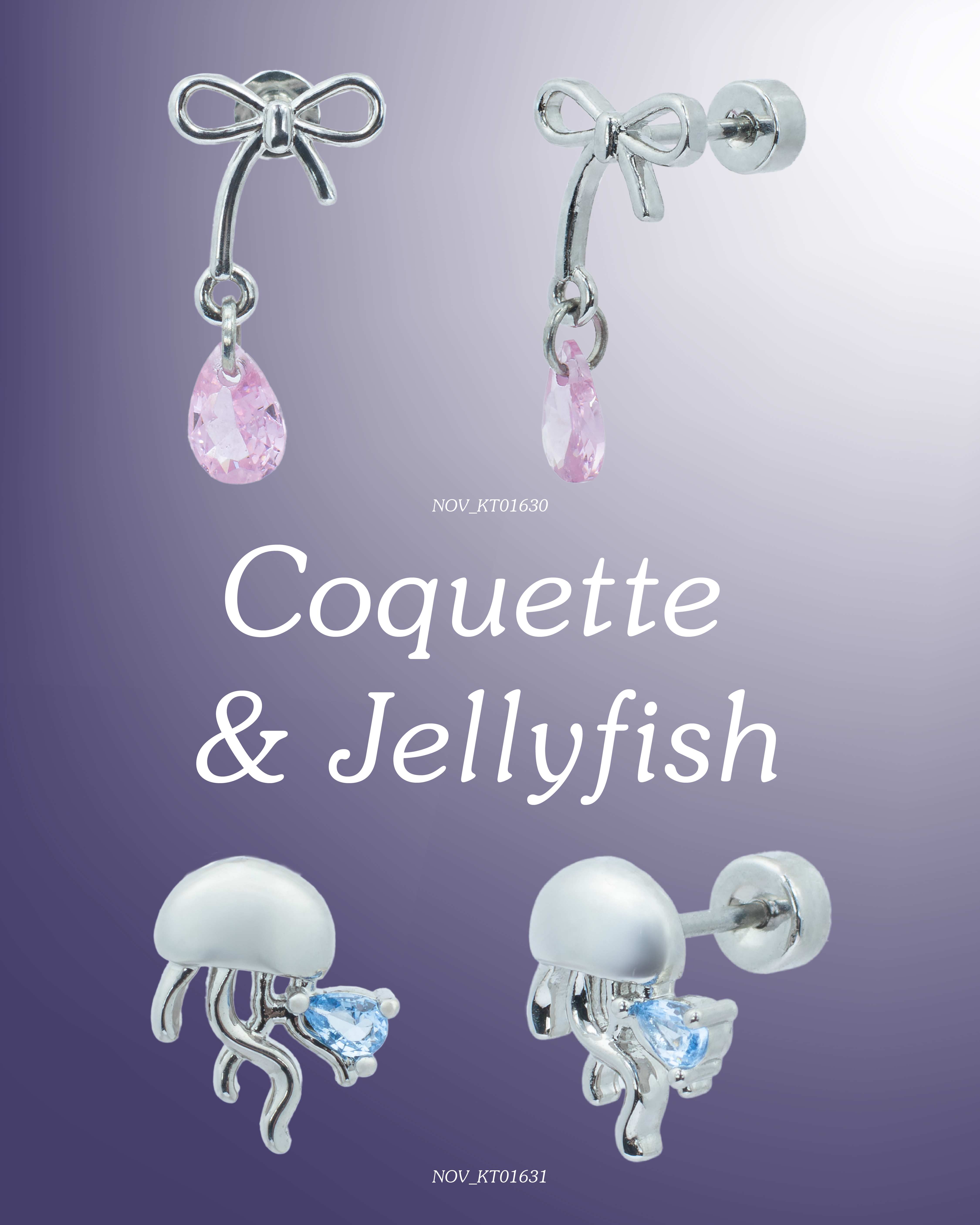 Khuyên tai Coquette và Jelly Fish