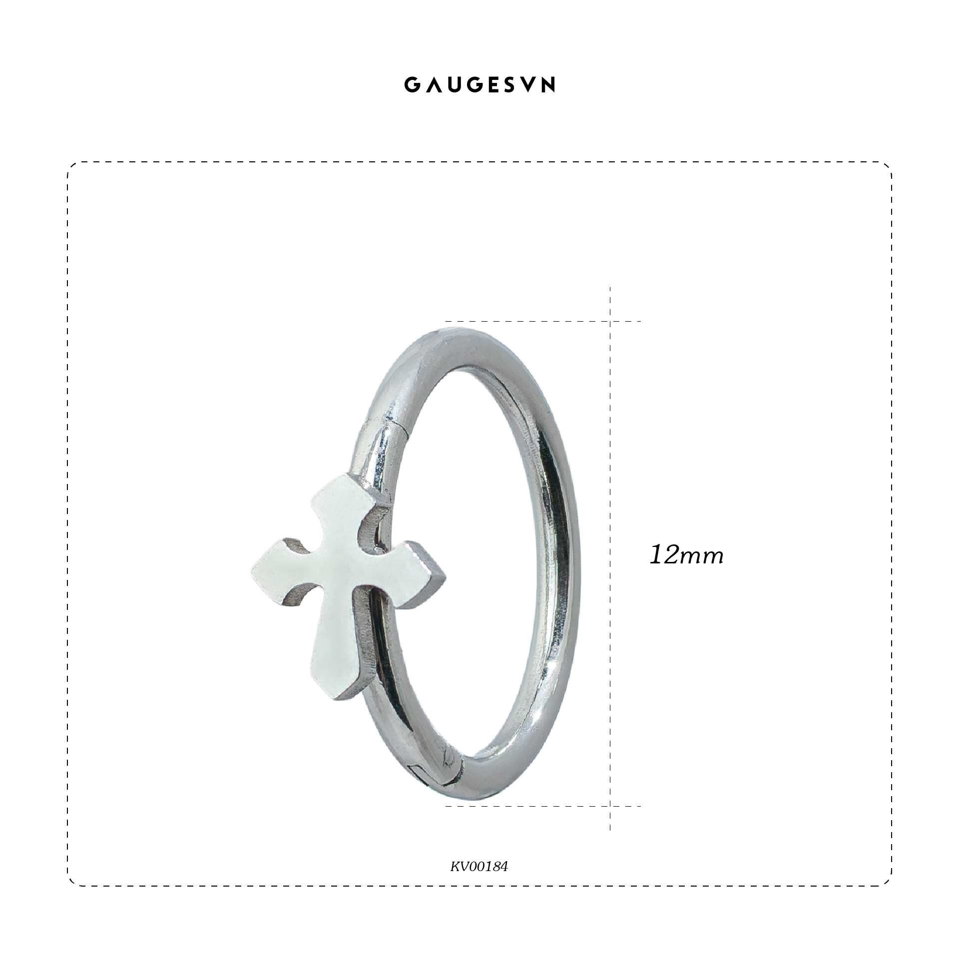 Khuyên tai vòng "Cross Earrings"