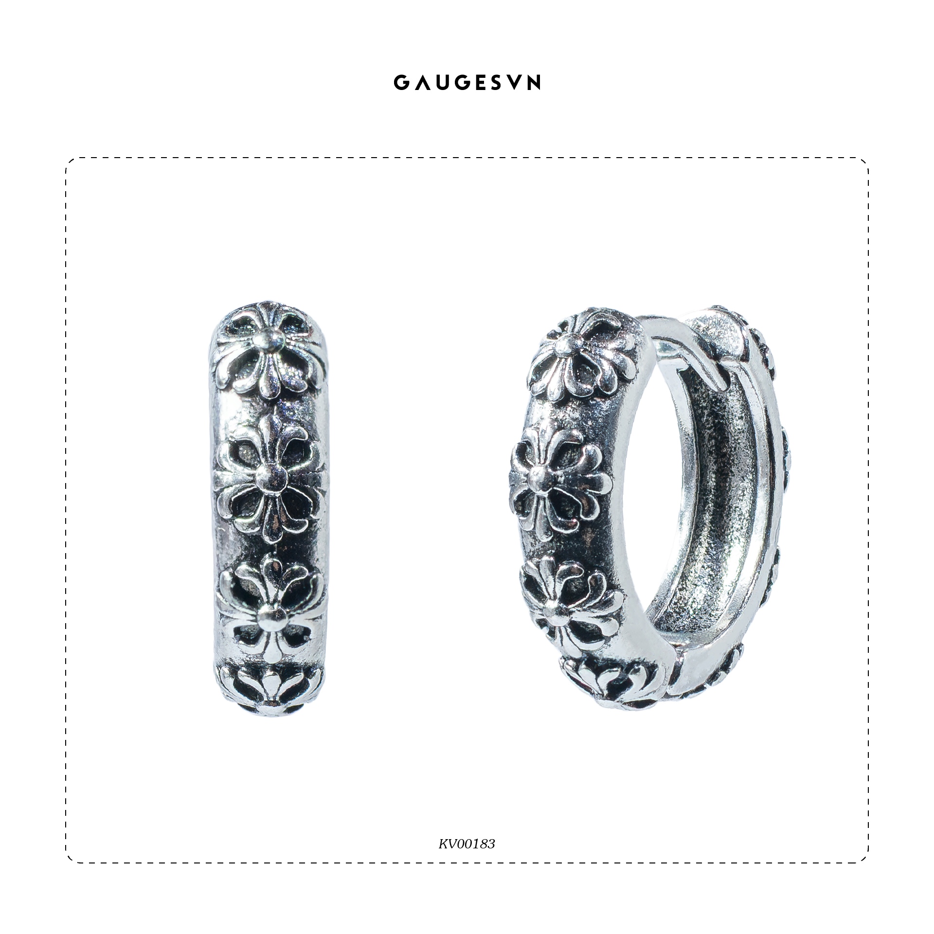 Khuyên tai vòng "Cross Earrings"