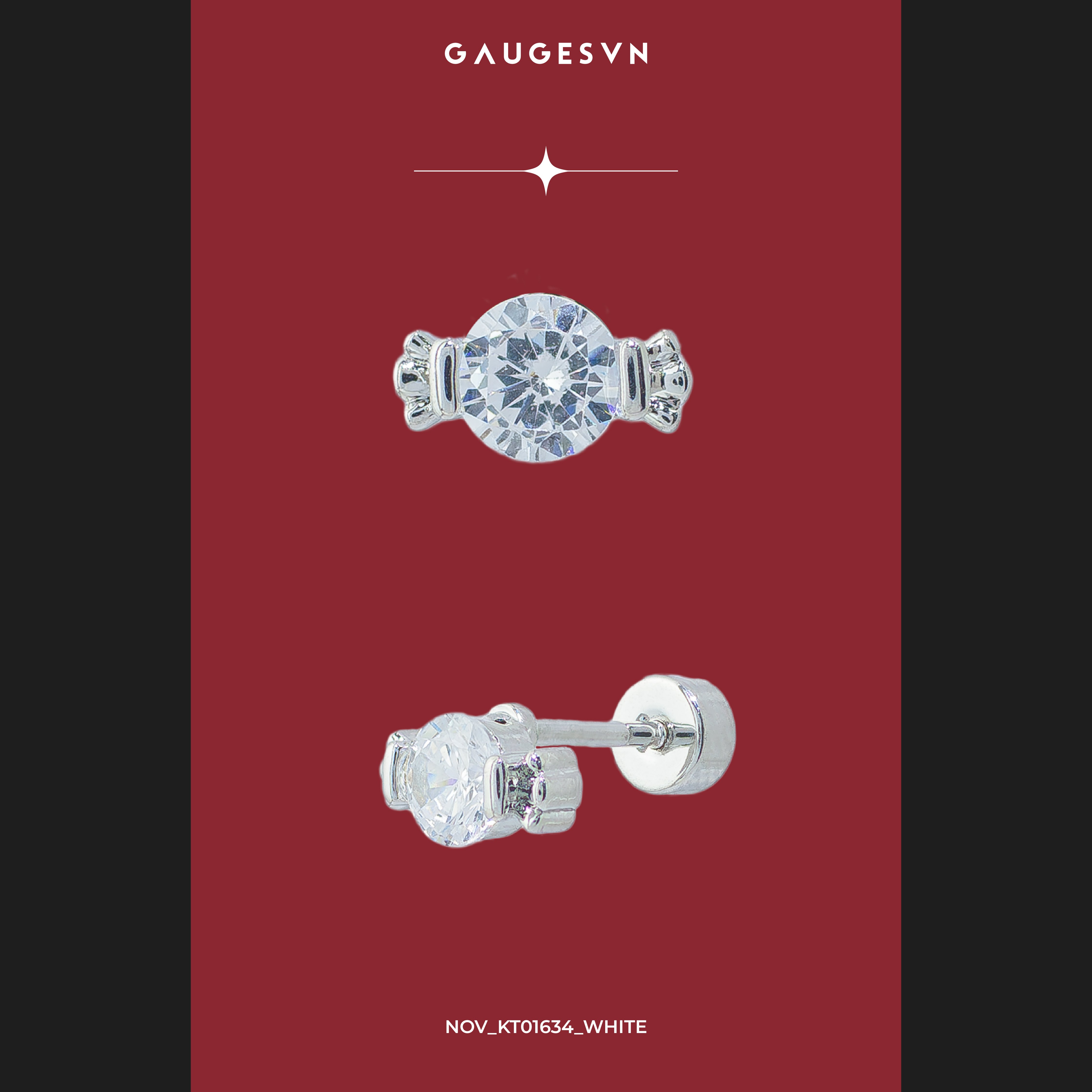 Khuyên tai Sweet Candy & Chấm đá fall xích