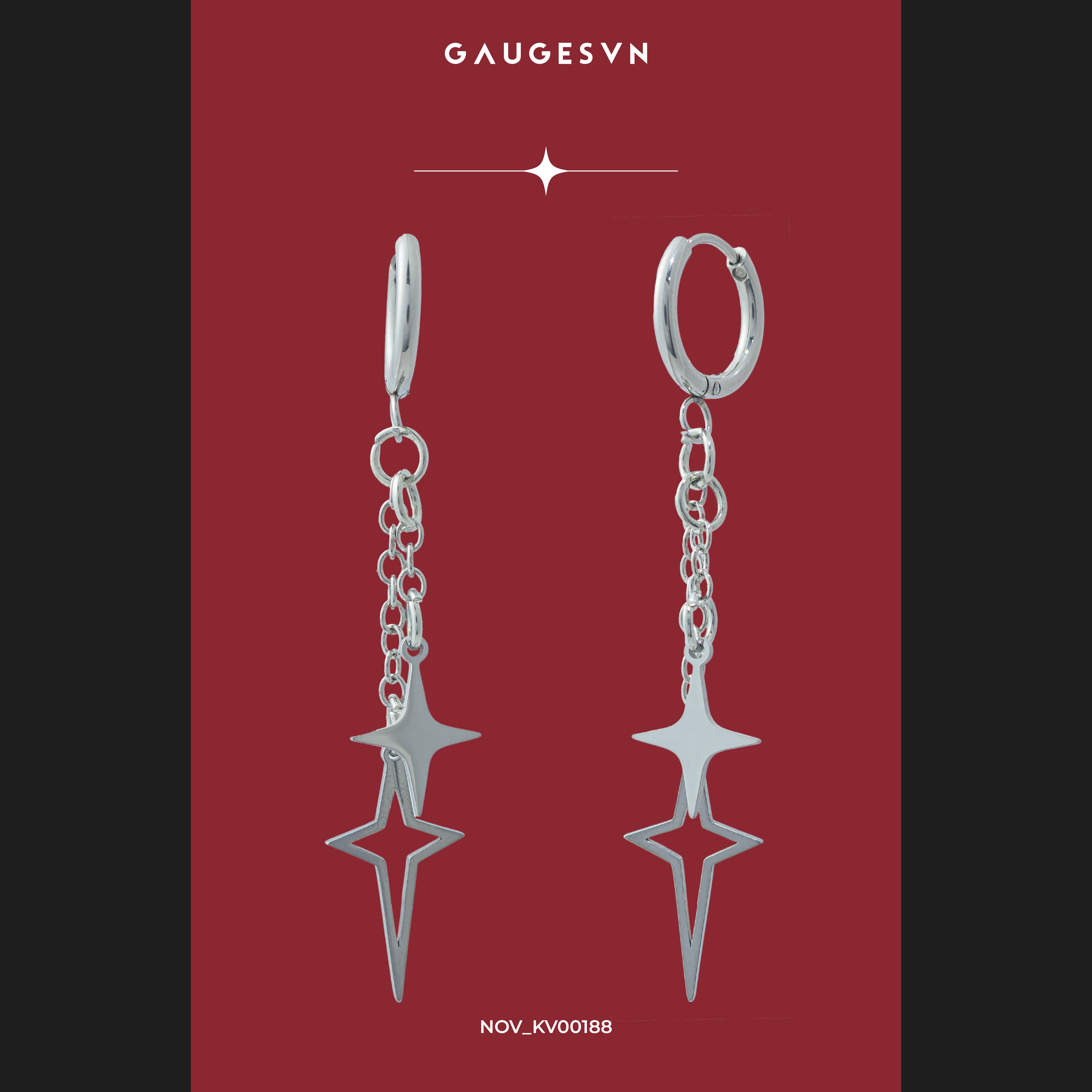 Khuyên tai Vòng fall xích night spike & Vòng đính thánh giá