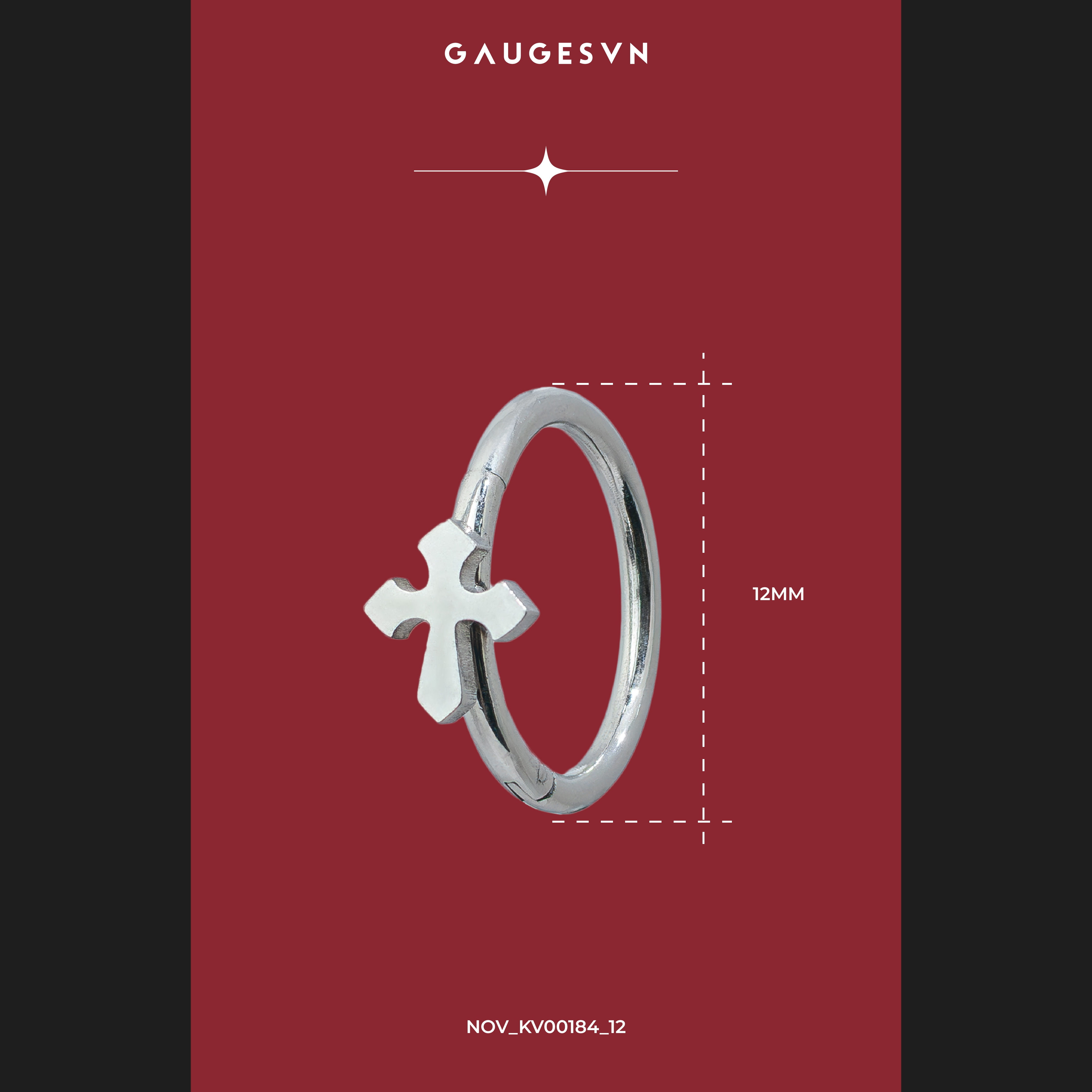 Khuyên tai Vòng fall xích night spike & Vòng đính thánh giá