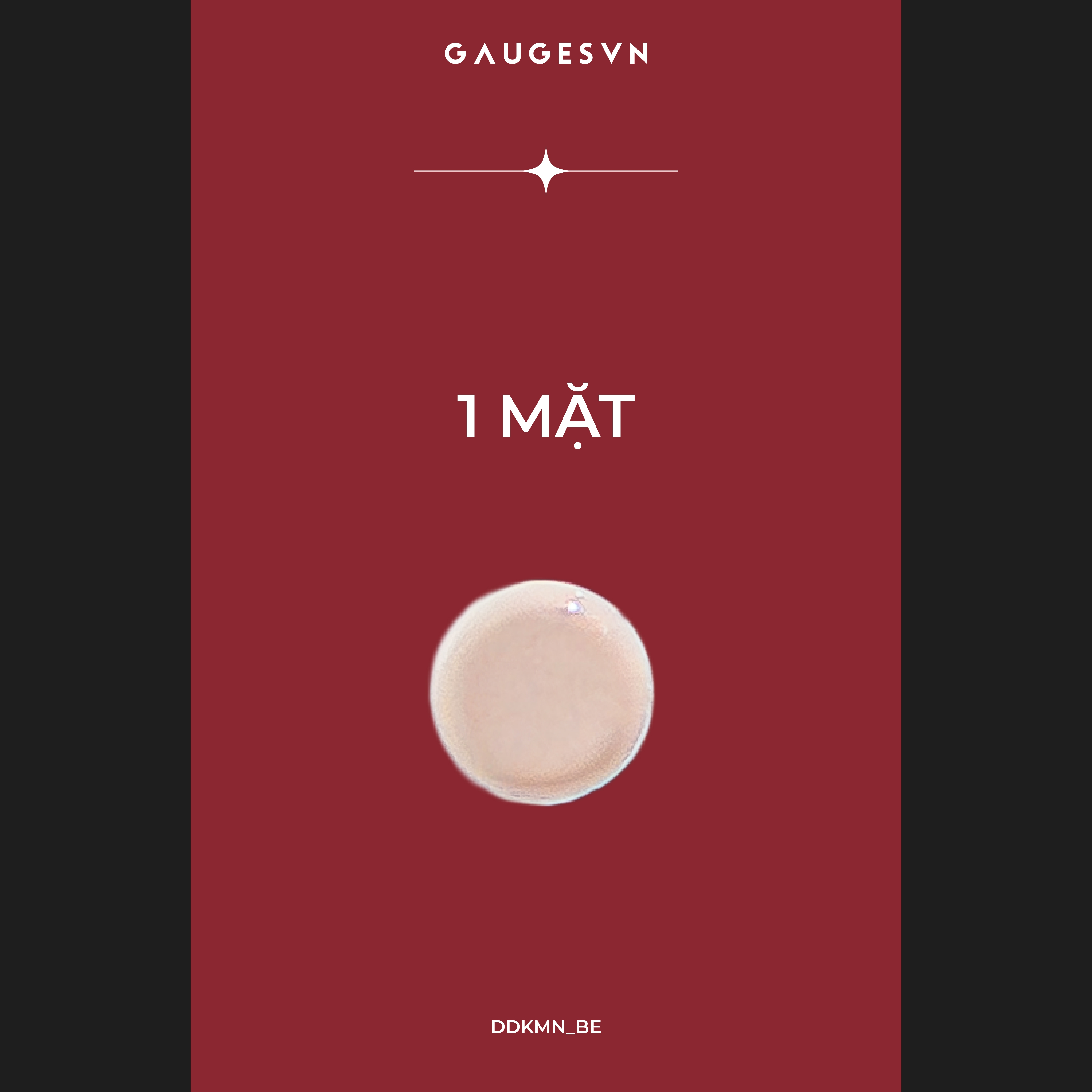 Khuyên TITANIUM mặt kem nền dùng giấu lỗ xỏ