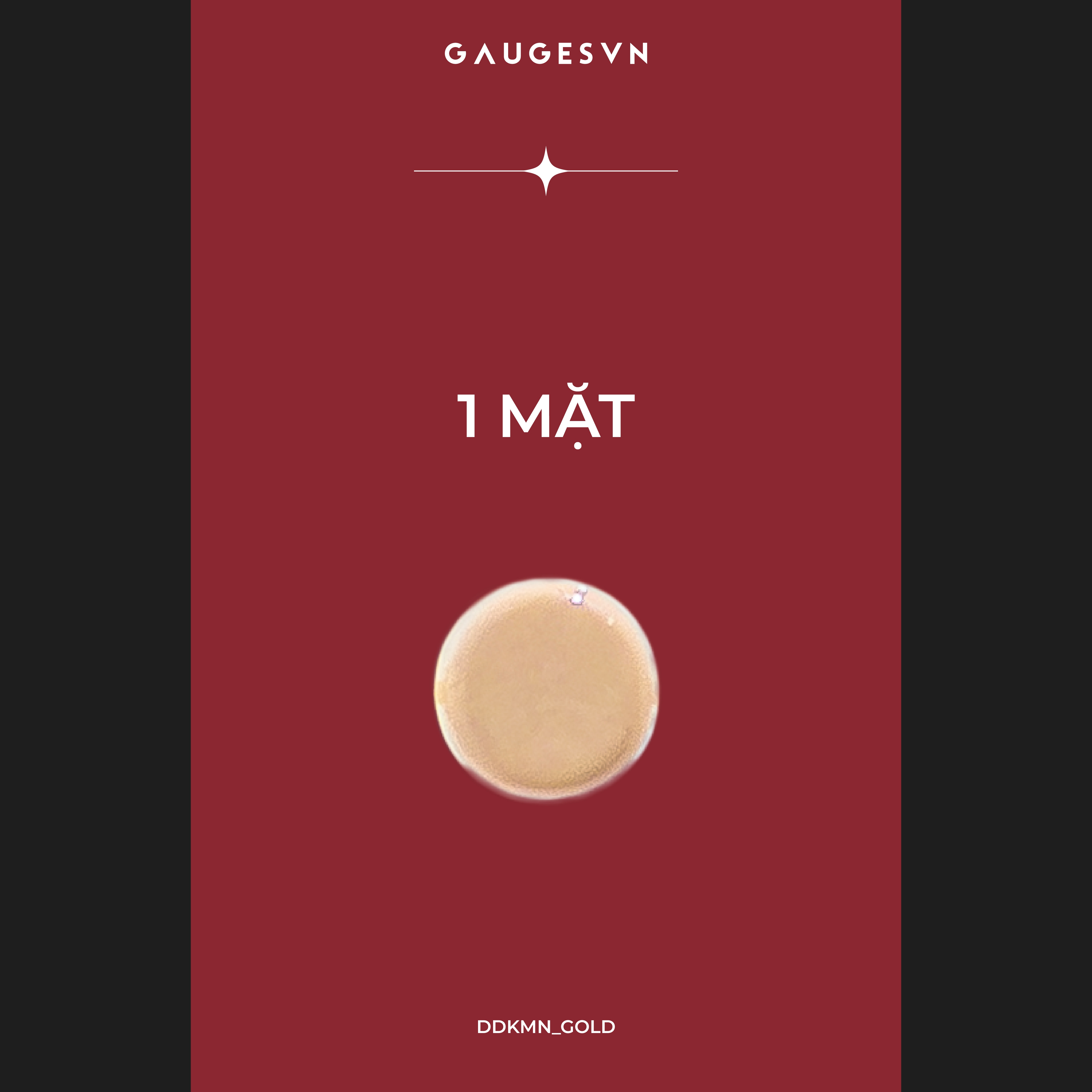 Khuyên TITANIUM mặt kem nền dùng giấu lỗ xỏ