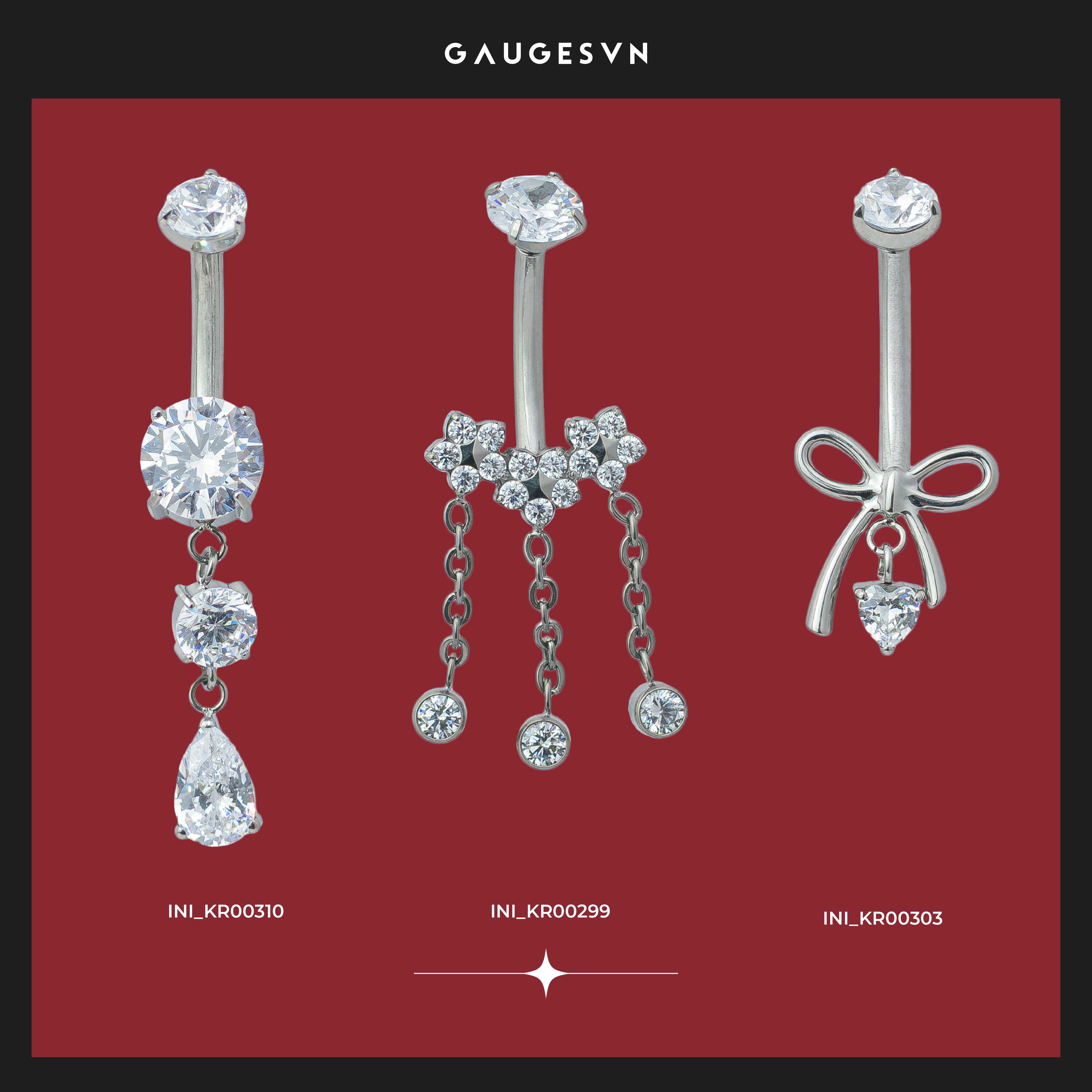 Khuyên rốn SPARKLE IN TITANIUM