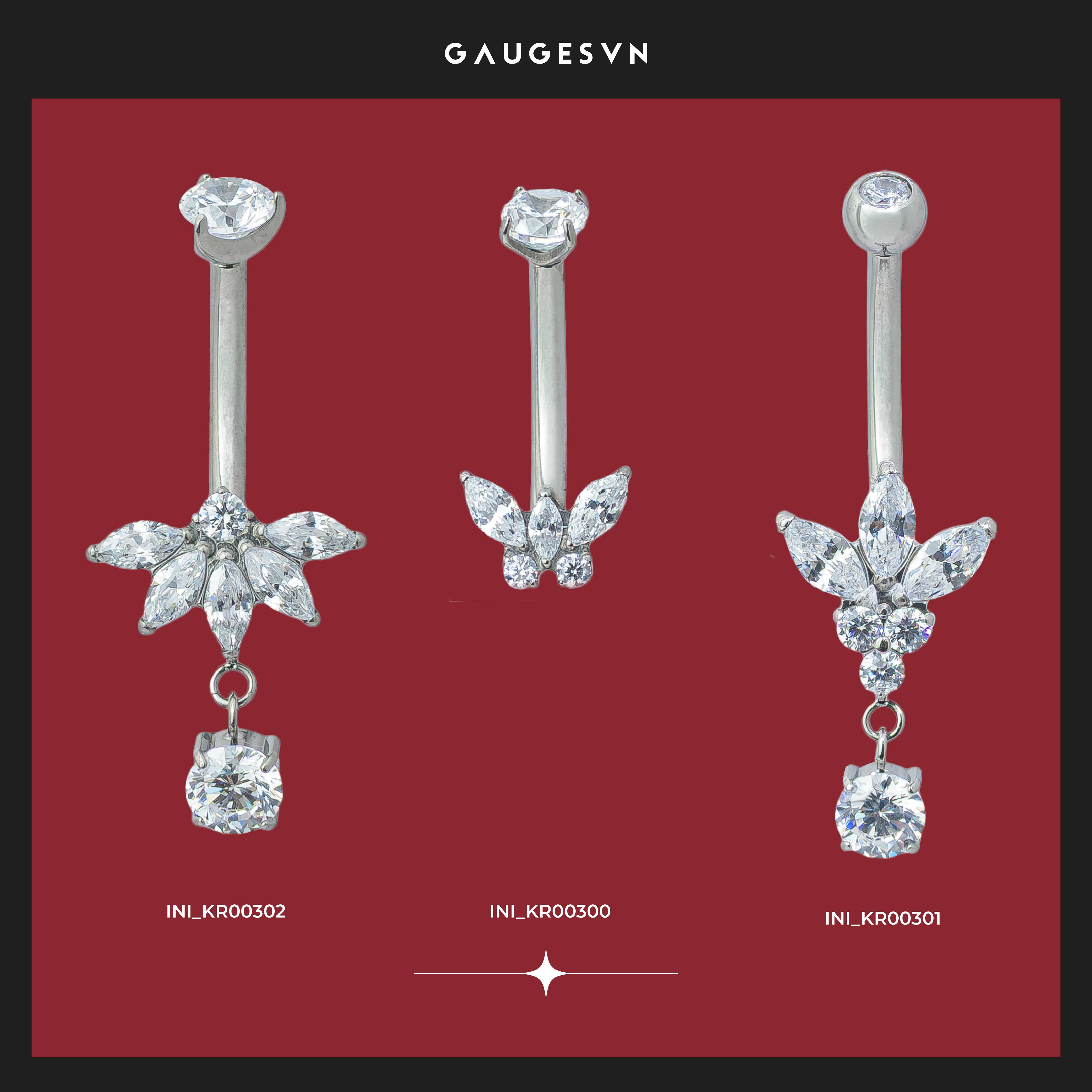 Khuyên rốn SPARKLE IN TITANIUM