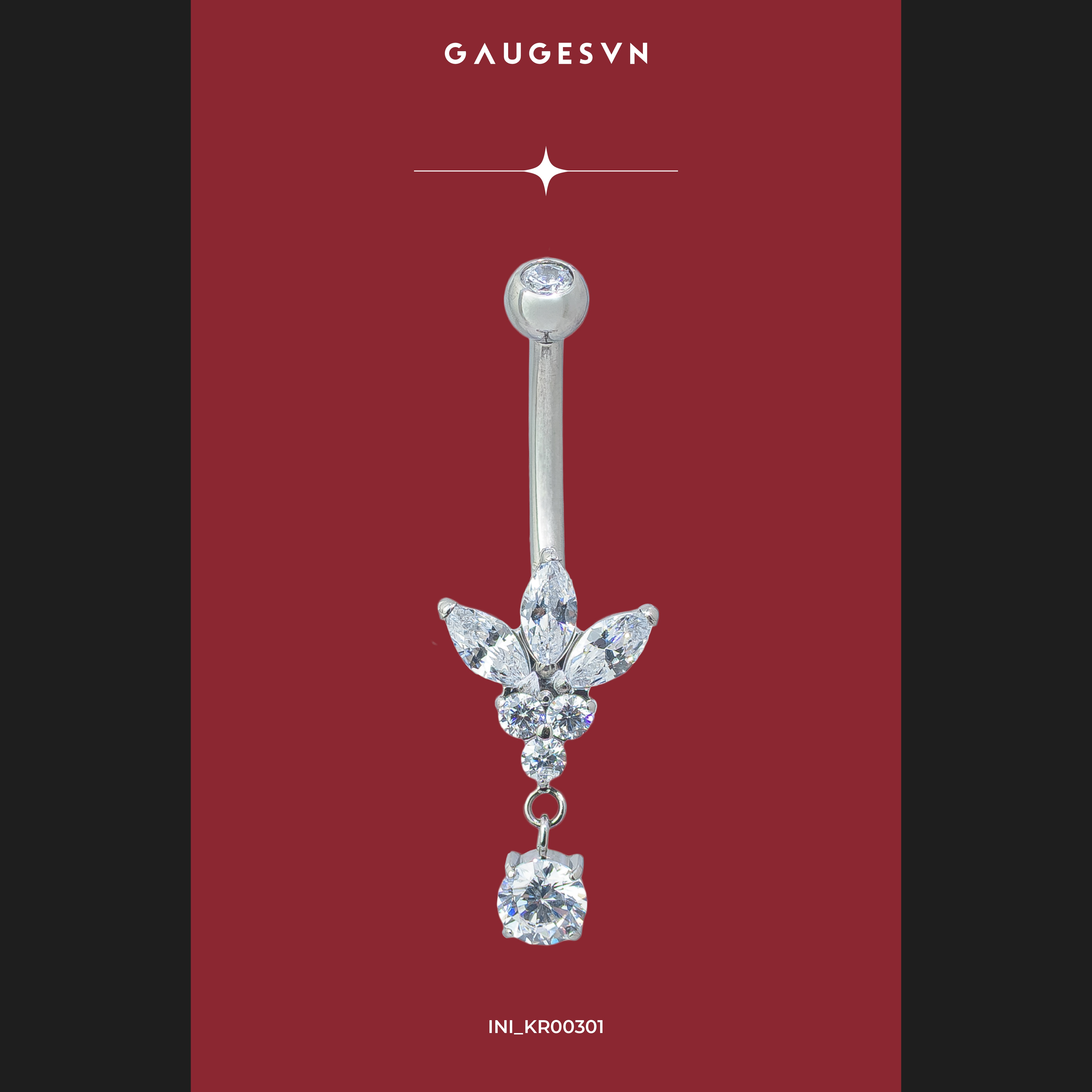 Khuyên rốn SPARKLE IN TITANIUM